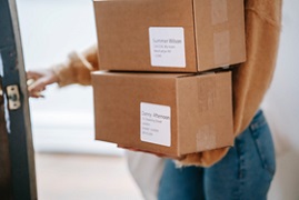 Boxes being carried